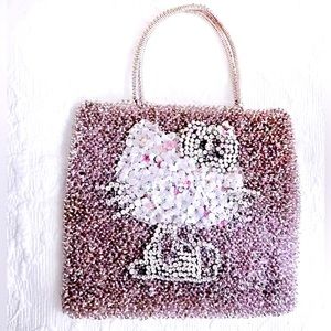 Anteprima × Sanrio Hello Kitty Wire Purse Hand Bag Pink 35th Anniversary Mint